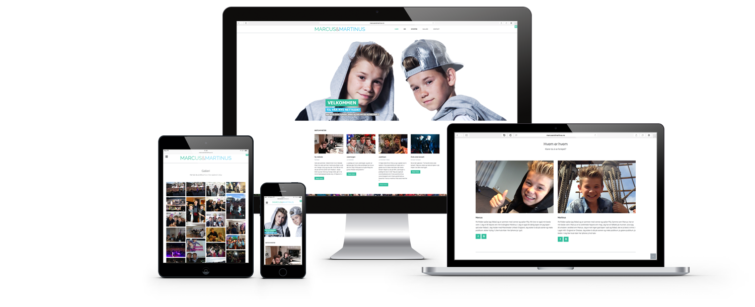Marcus & Martinus — på laptop og mobil
