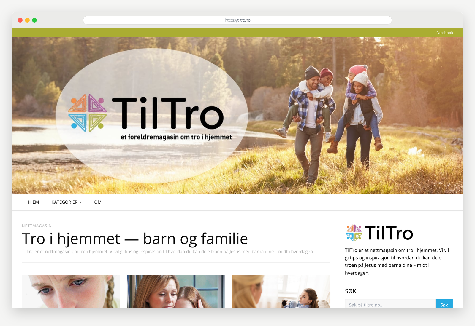 TilTro — på laptop og mobil